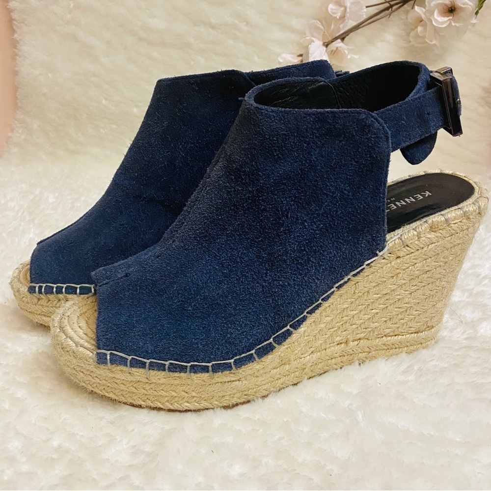 Kenneth Cole Olivia Dark Blue Espadrille Shoes